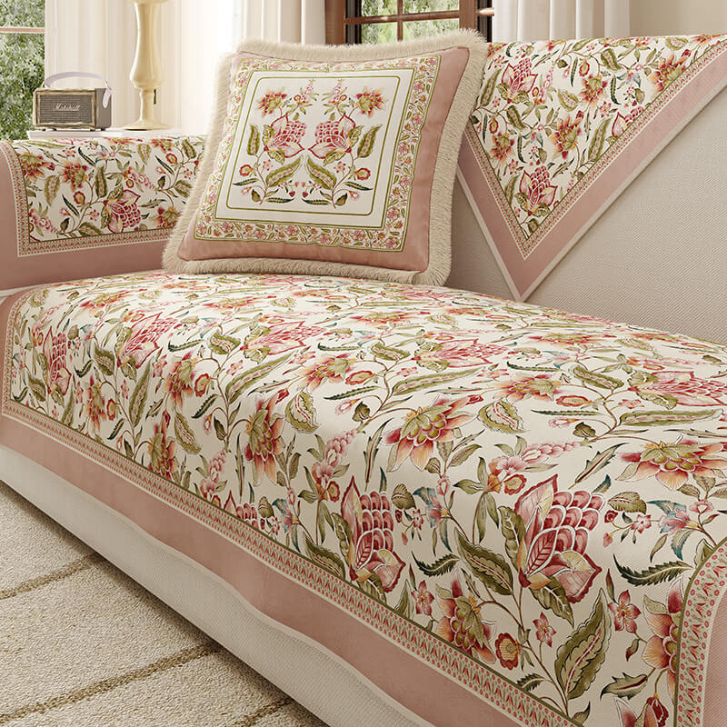 Garden Vintage Luxury Furniture Protector Non-Slip Couch Cover - Image 3
