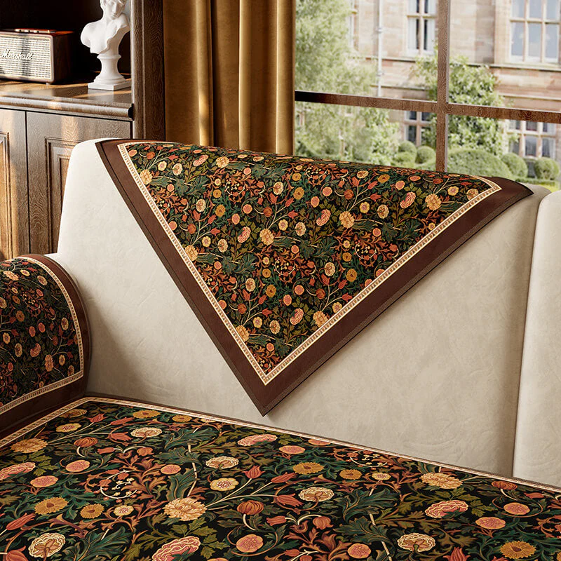 Garden Vintage Luxury Furniture Protector Non-Slip Couch Cover - Image 7