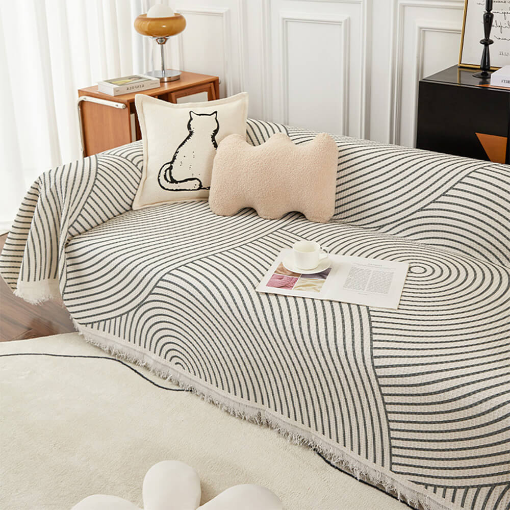 Geometric Pattern Multicolour Couch Cover - Modern Design for a Stylish Home - Image 5