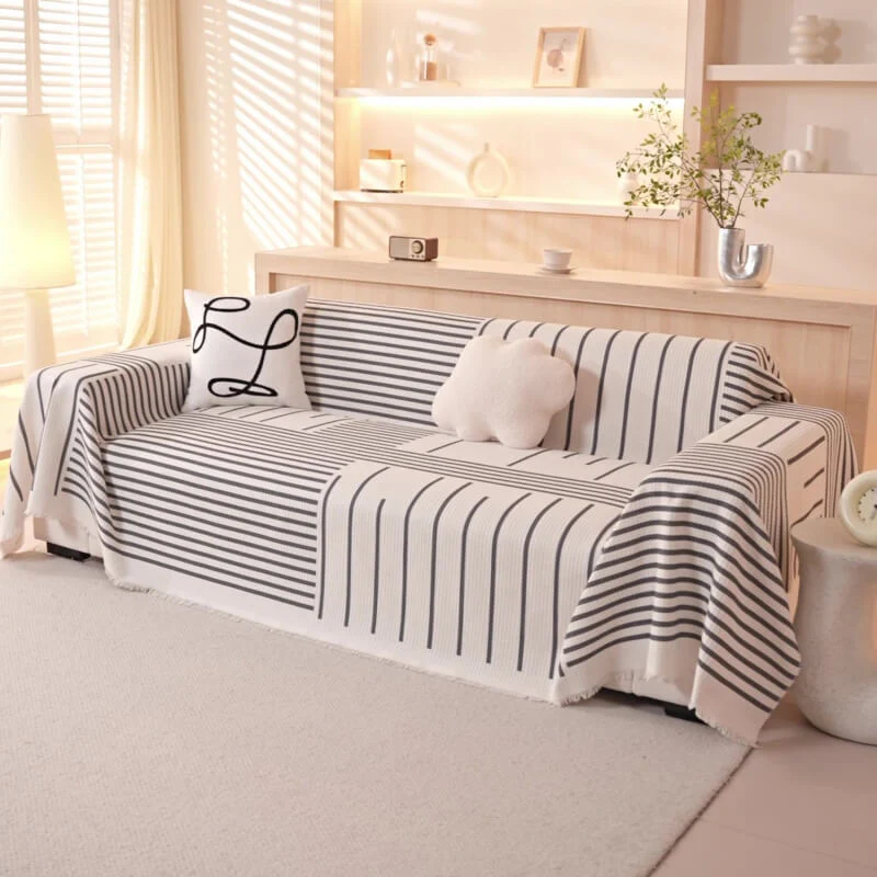 Geometric Pattern Multicolour Couch Cover - Modern Design for a Stylish Home - Image 7