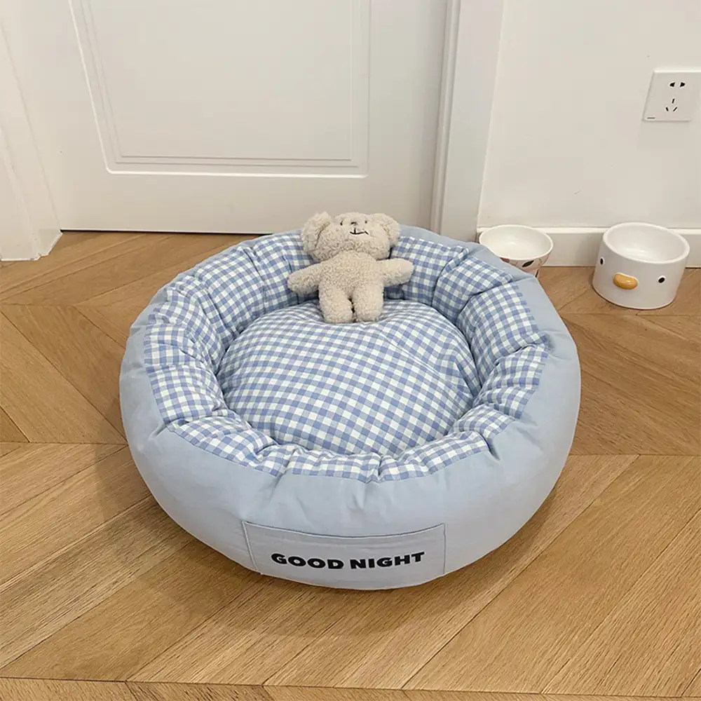 Goodnight Deep Sleep All-around Calming Dog Bed with Bear Toy - Image 12