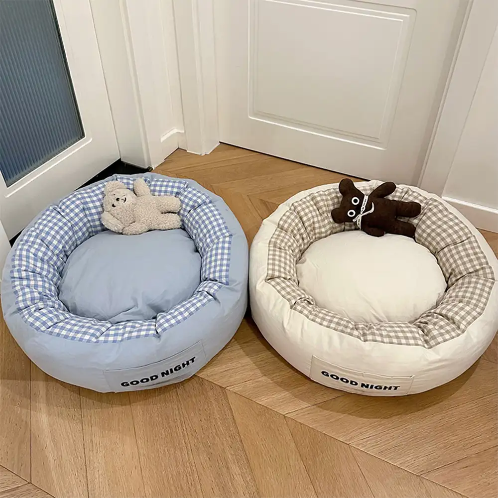 Goodnight Deep Sleep All-around Calming Dog Bed with Bear Toy - Image 15