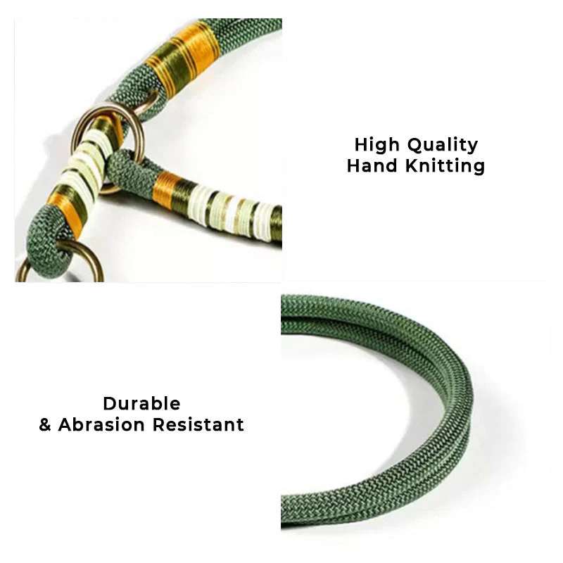 Hand-knitted Braided Rope No Pull Cool Dog Accessories Training Collar-Limited Quantity - Image 4