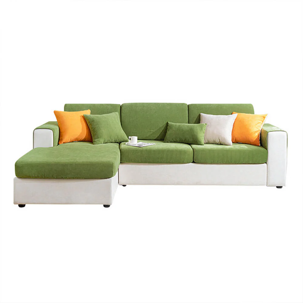 Herringbone Chenille Elastic Full Coverage Anti-Slip Magic Couch Cover - Image 8
