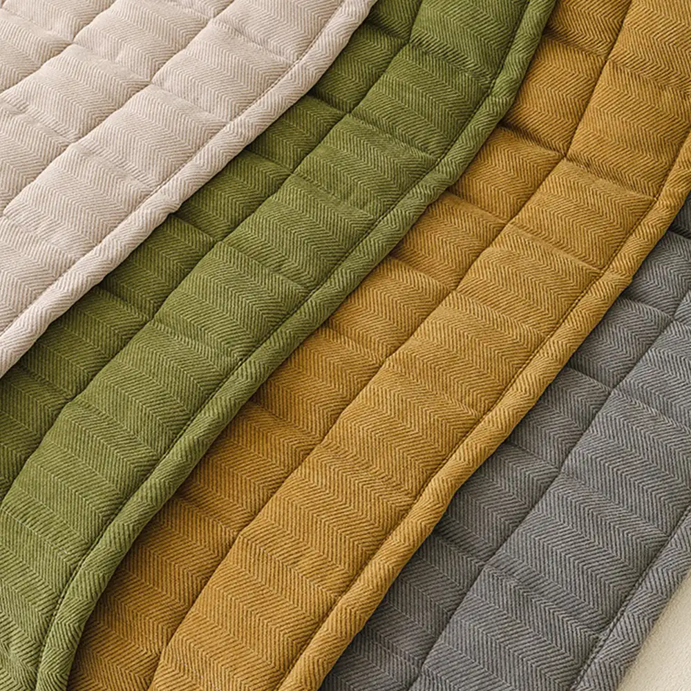 Herringbone Chenille Elegant Breathable Sofa Decoration Non-slip Couch Cover - Image 13
