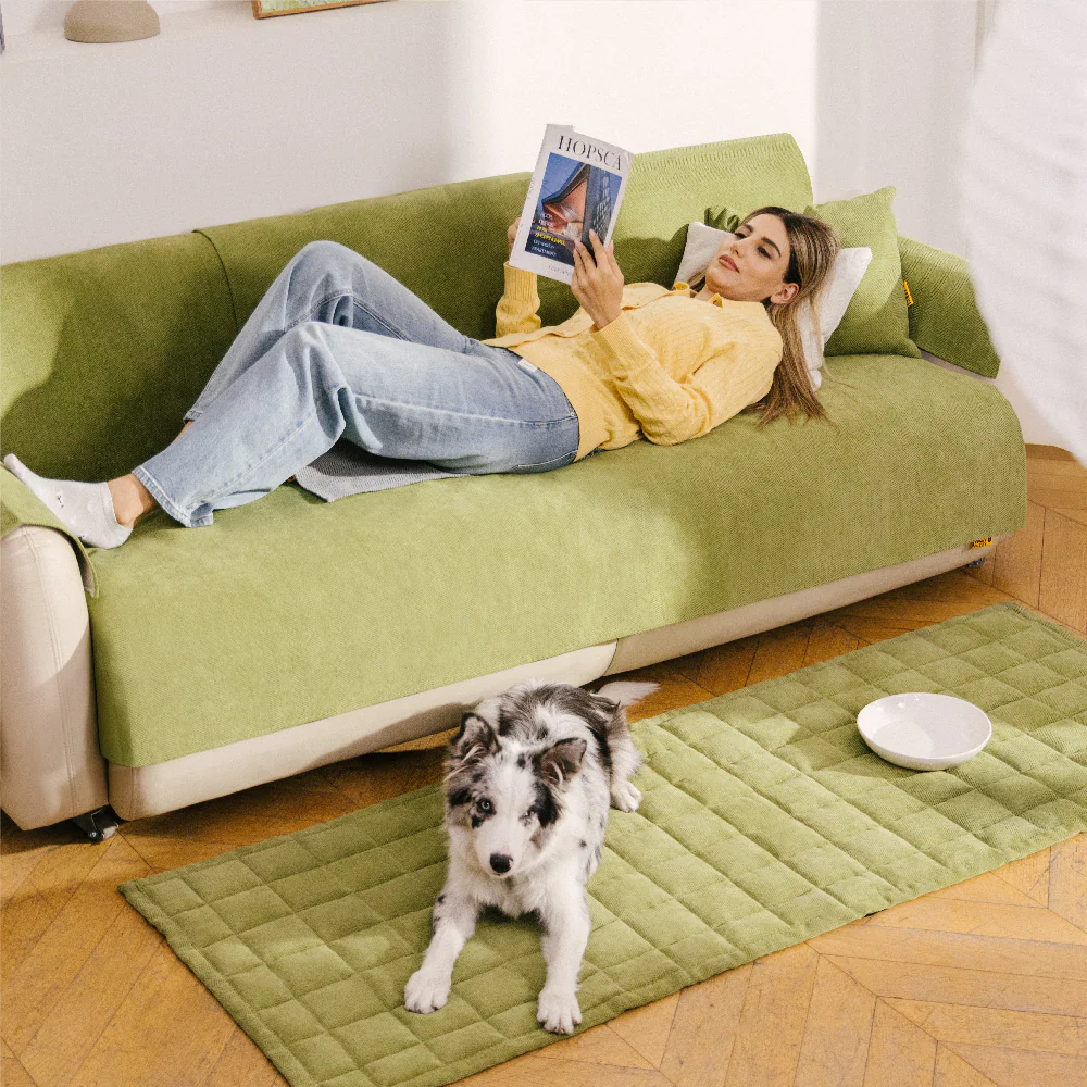 Herringbone Chenille Fabric Waterproof & Antifouling Couch Covers - Image 8