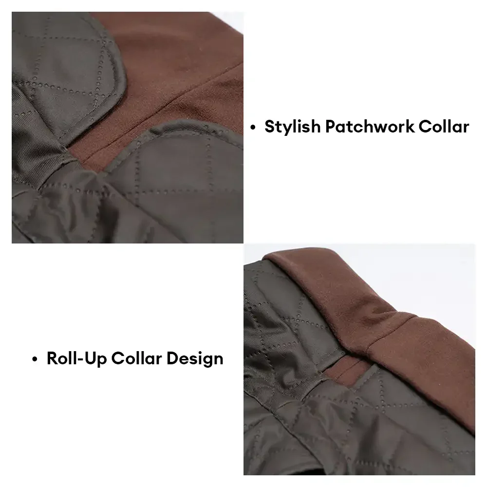 High-Neck Quilted Dog Vest – Warm Fashion Winter Coat - Image 5