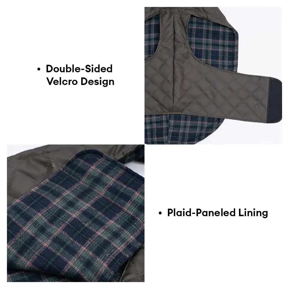 High-Neck Quilted Dog Vest – Warm Fashion Winter Coat - Image 7