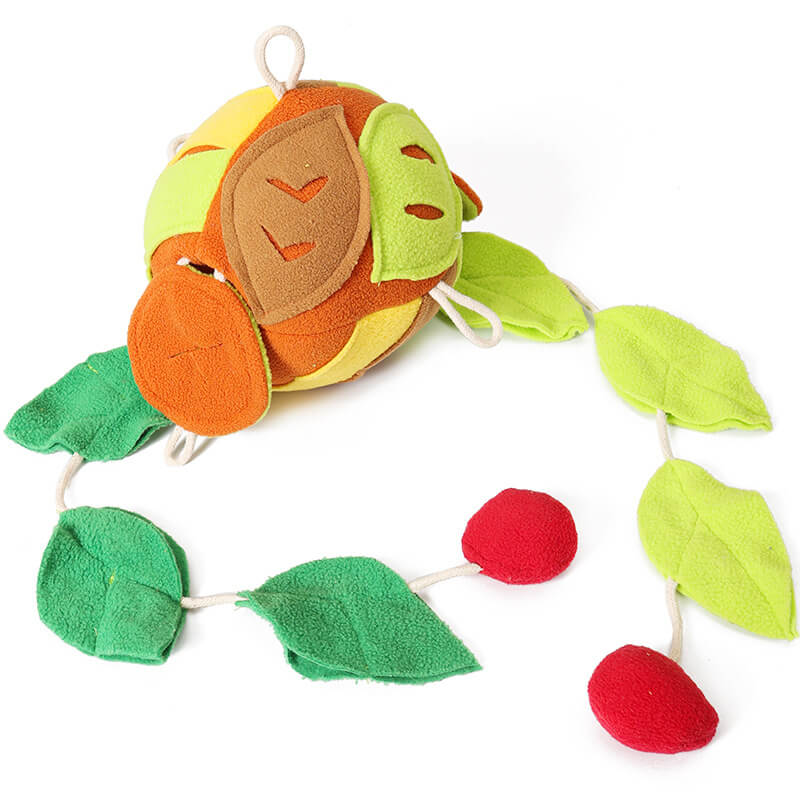 Interactive Puzzle Squeaky Toy Leaf Ball Dog Treat Dispenser Toy - Image 5