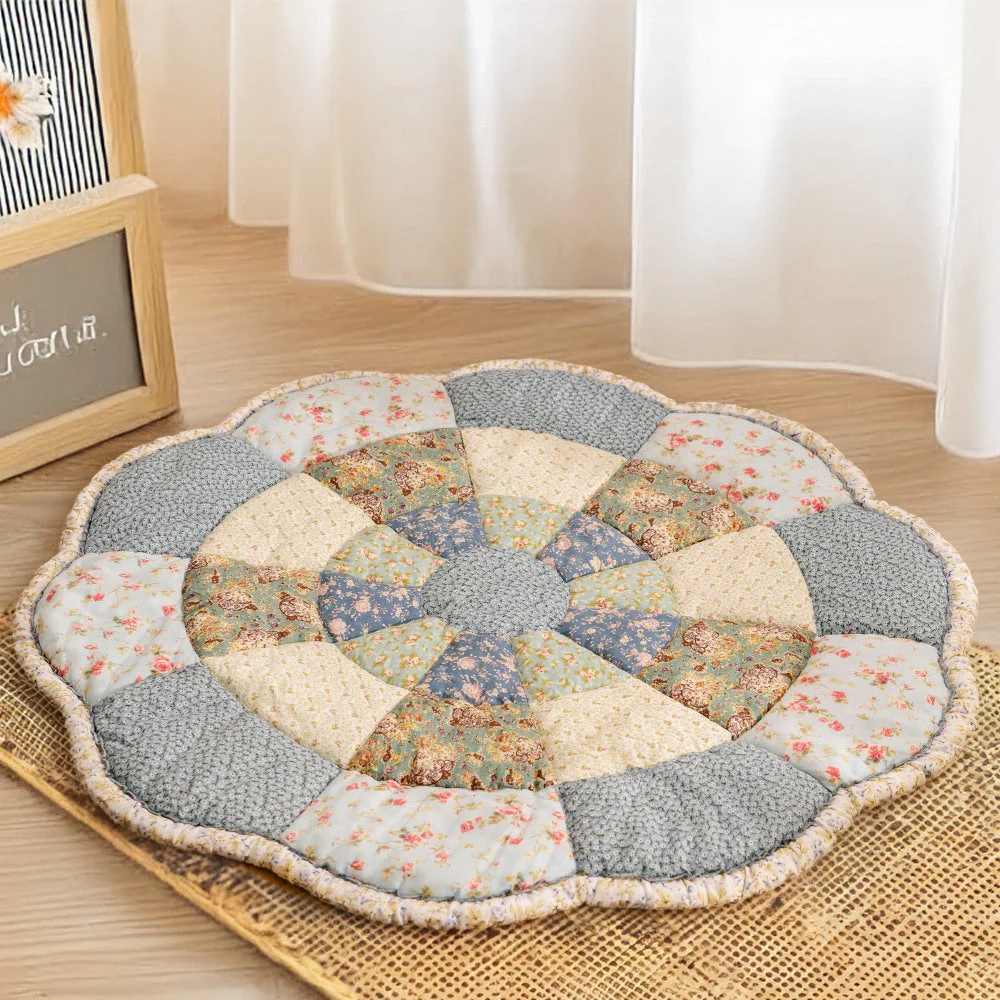 Large Flower Shape Floral Chic Pet Mat - Image 3