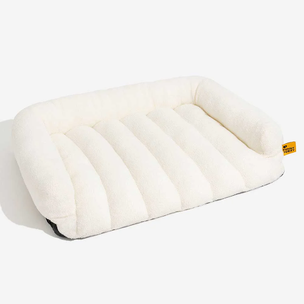 Large Soft Supportive Headrest Orthopaedic Dog Sofa Bed - Cloudy Napper - Image 9