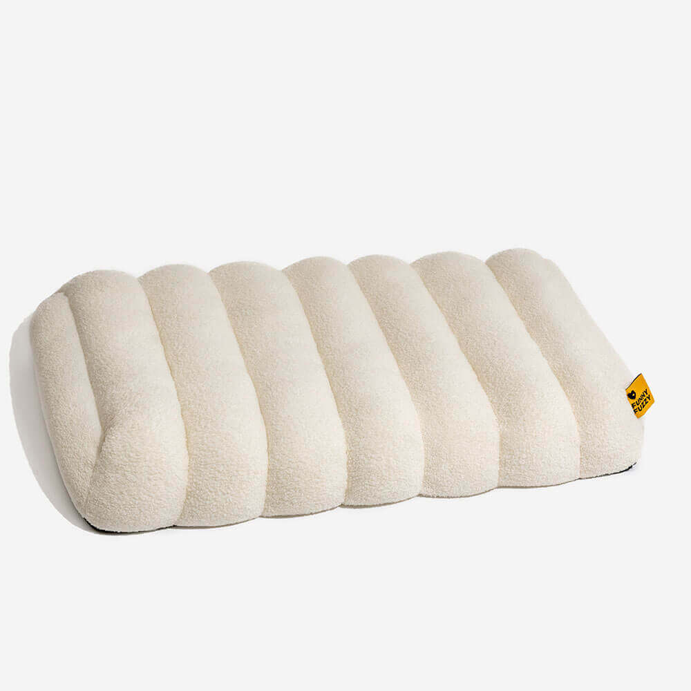 Large Washable Creamy Cosy Flat Dog Beds - Cheesecake - Image 14