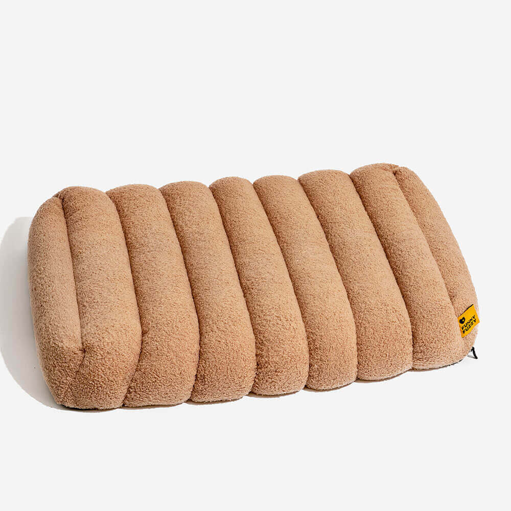 Large Washable Creamy Cosy Flat Dog Beds - Cheesecake - Image 15