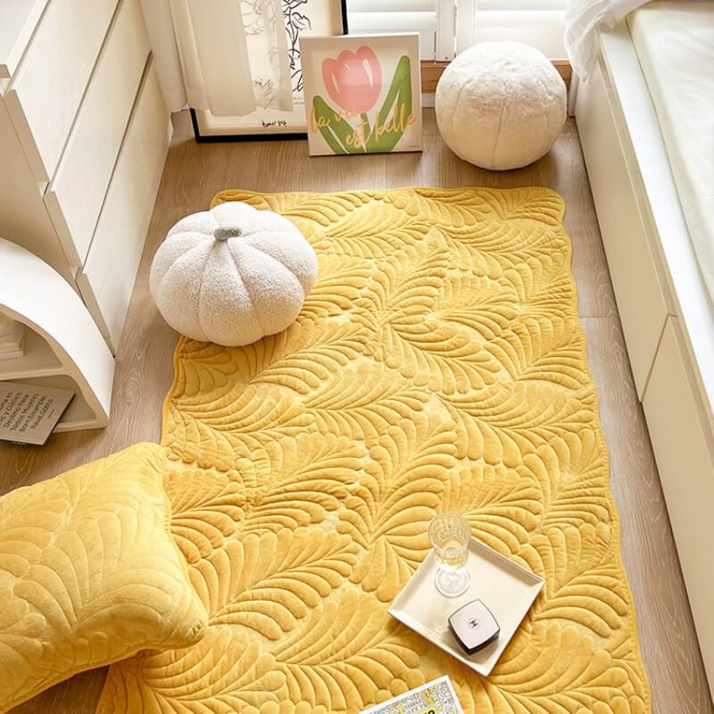 Leaf Cotton Carpet Anti-scratch Protective Couch Cover - Image 13