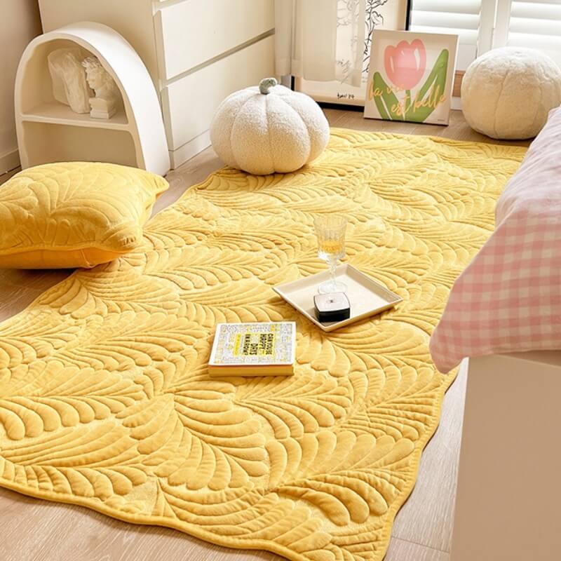 Leaf Cotton Carpet Anti-scratch Protective Couch Cover - Image 14
