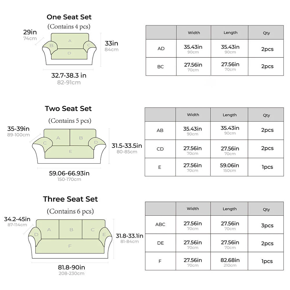 Leaf Pattern Furniture Anti-scratch & Skid Protection Couch Cover - Image 3