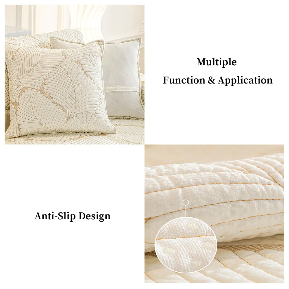 Leaf Pattern Furniture Anti-scratch & Skid Protection Couch Cover - Image 5