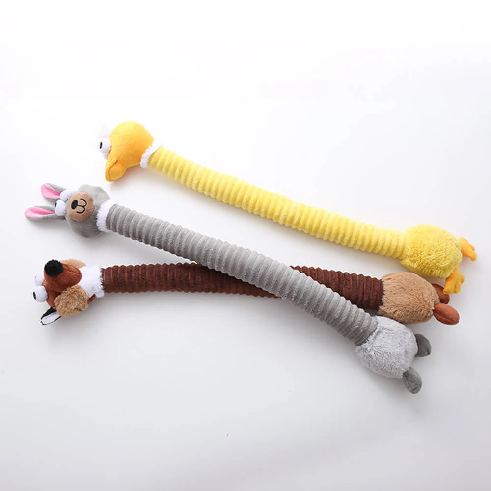 Long Neck Animal Squeaky Plush Dog Toy Interactive Chew Toy - Image 3