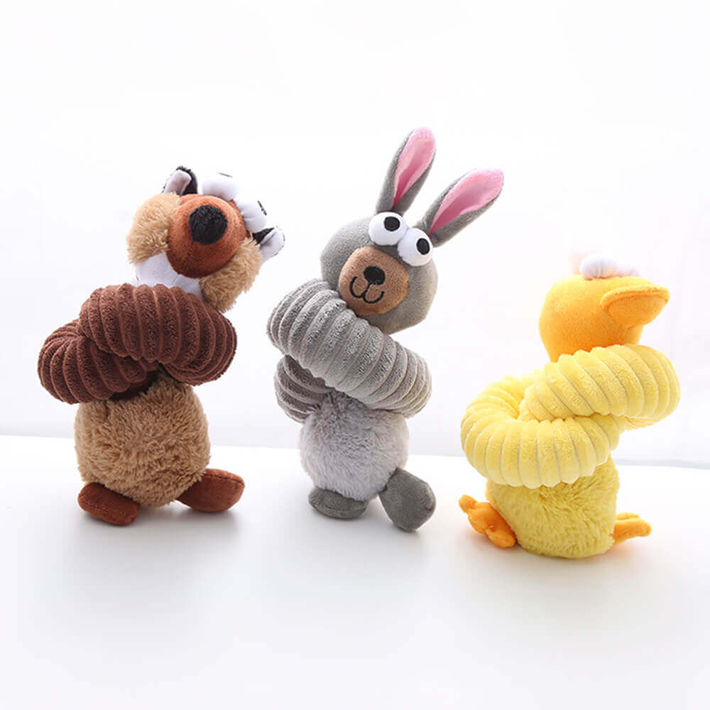 Long Neck Animal Squeaky Plush Dog Toy Interactive Chew Toy - Image 4