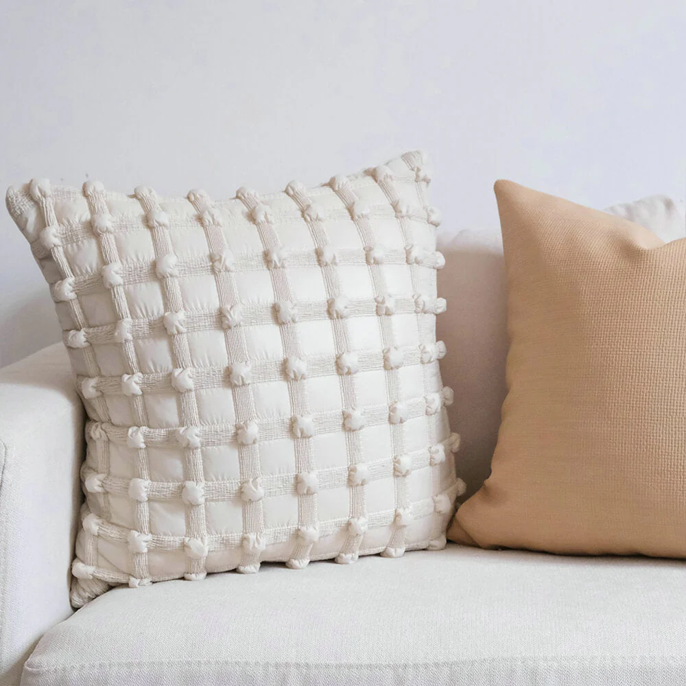 Luxury Fashion Chequered Decorative Lumbar Home Sofa Pillow - Image 7