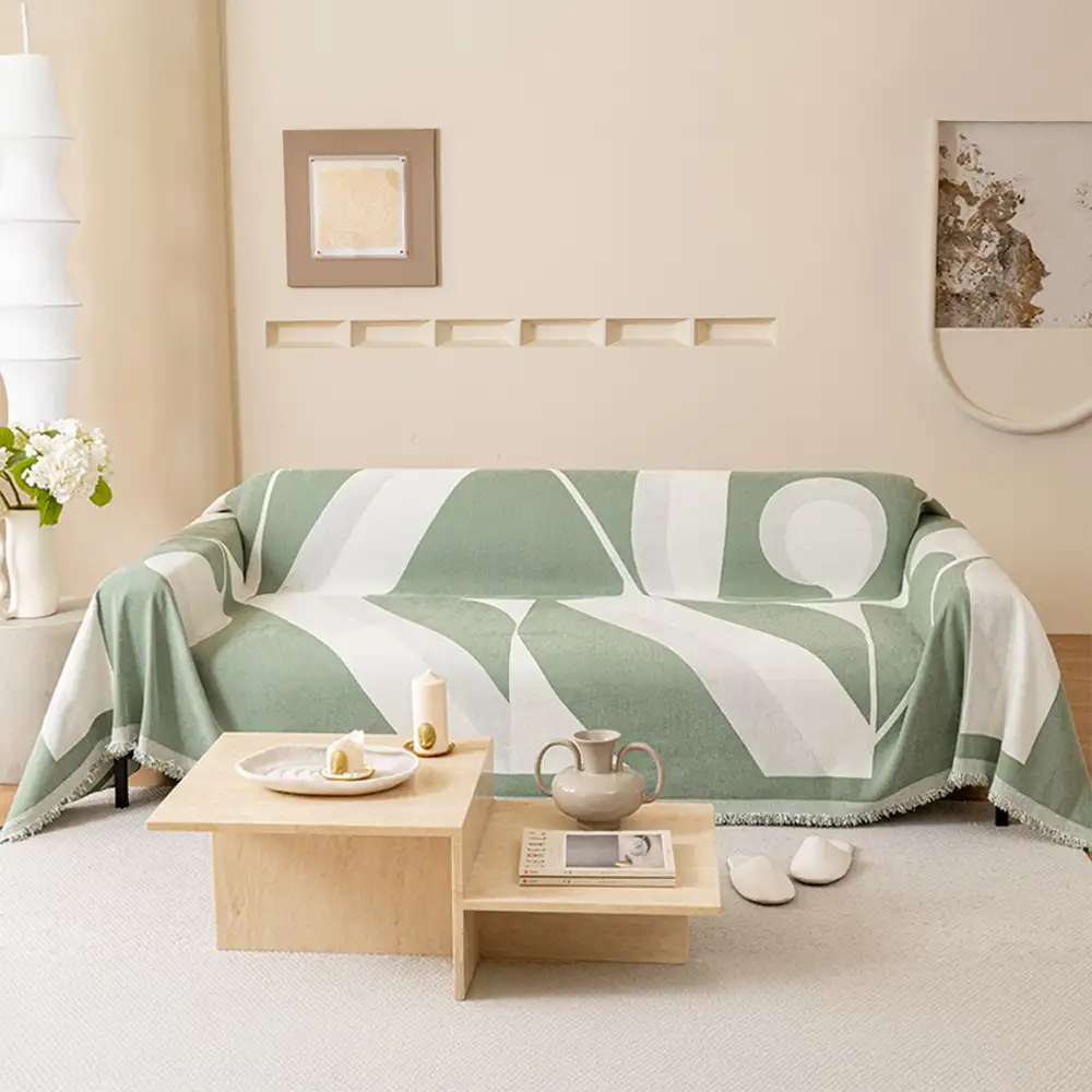 Modern Art Chenille All-Season Universal Fit Multifunctional Couch Cover - Image 12