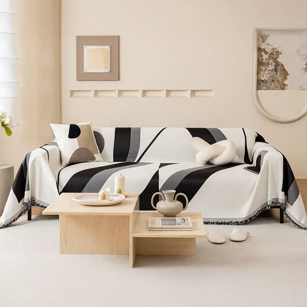 Modern Art Chenille All-Season Universal Fit Multifunctional Couch Cover - Image 13