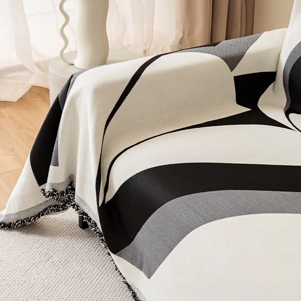 Modern Art Chenille All-Season Universal Fit Multifunctional Couch Cover - Image 9