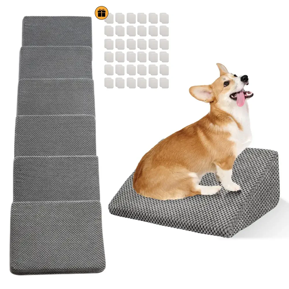 Modular Foam Dog Ramp Stairs for Staircase Stairs with Velcro - Image 13