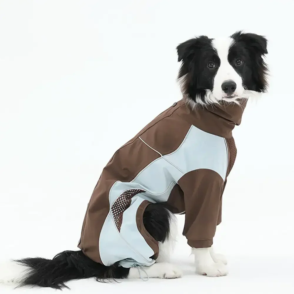 Multi-Functional Waterproof Windproof Dog Windbreaker Coat for Medium & Large Dogs - Image 2