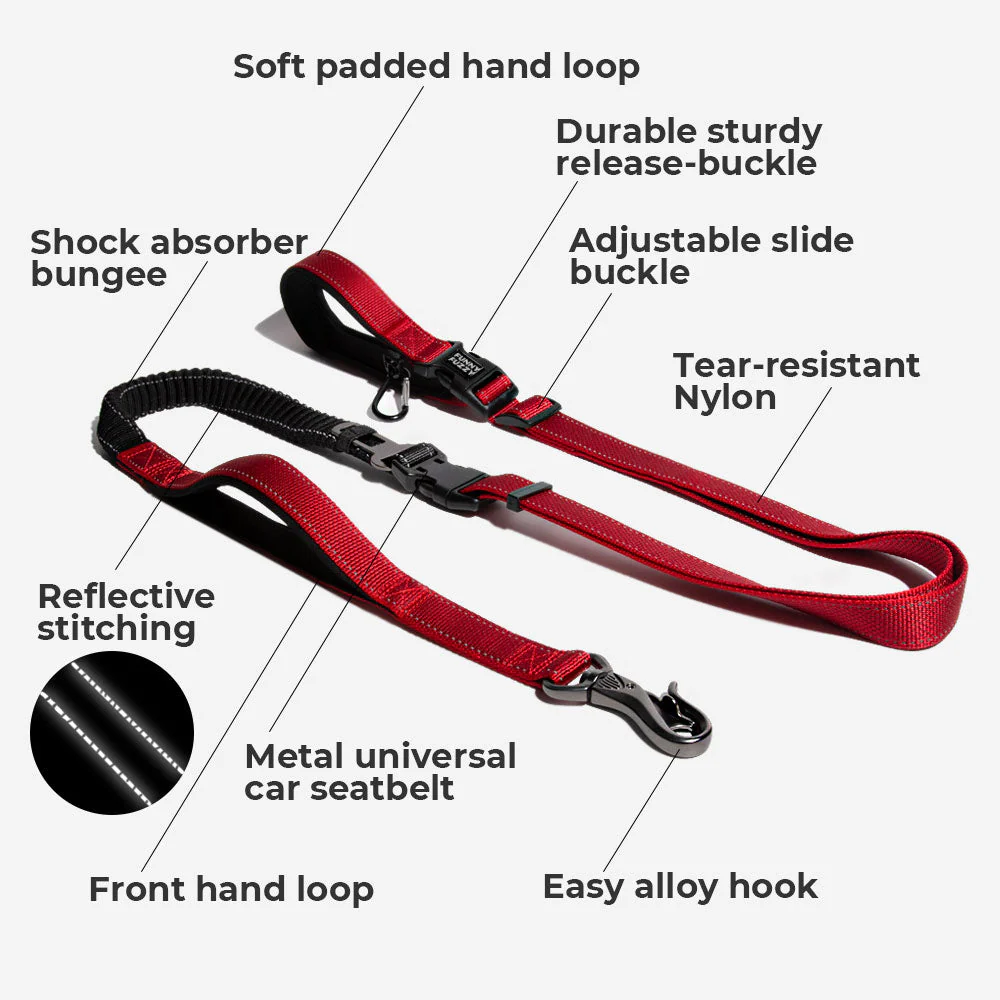 Multifunction Hands Free Dog Lead With Safety Seat Belt - Image 3