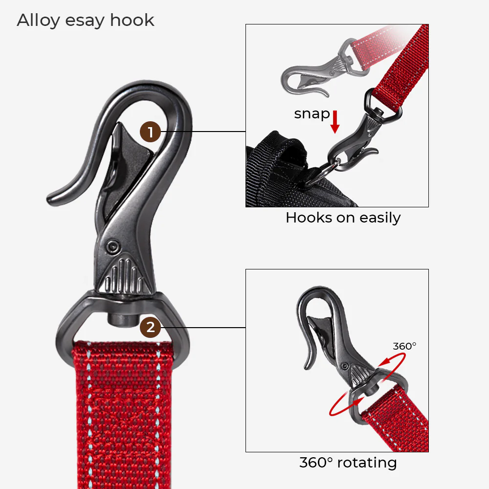 Multifunction Hands Free Dog Lead With Safety Seat Belt - Image 4
