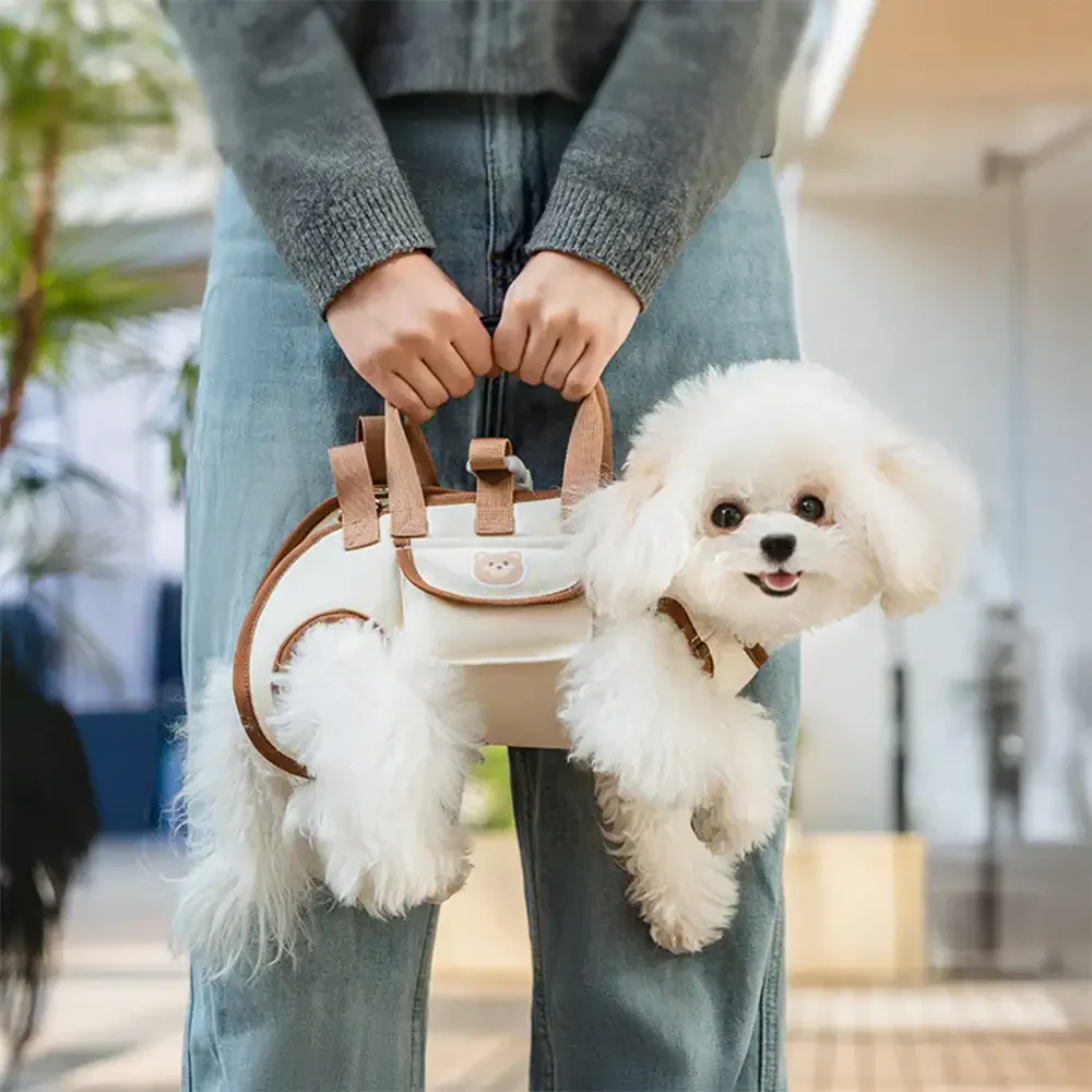 Multifunctional Portable Traction Cross-body Small Dog Carrier Backpack - Image 11