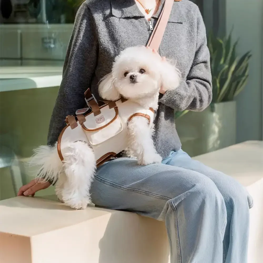 Multifunctional Portable Traction Cross-body Small Dog Carrier Backpack - Image 3