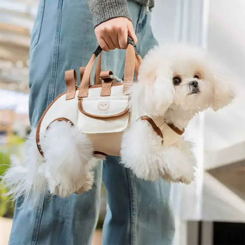 Multifunctional Portable Traction Cross-body Small Dog Carrier Backpack - Image 4