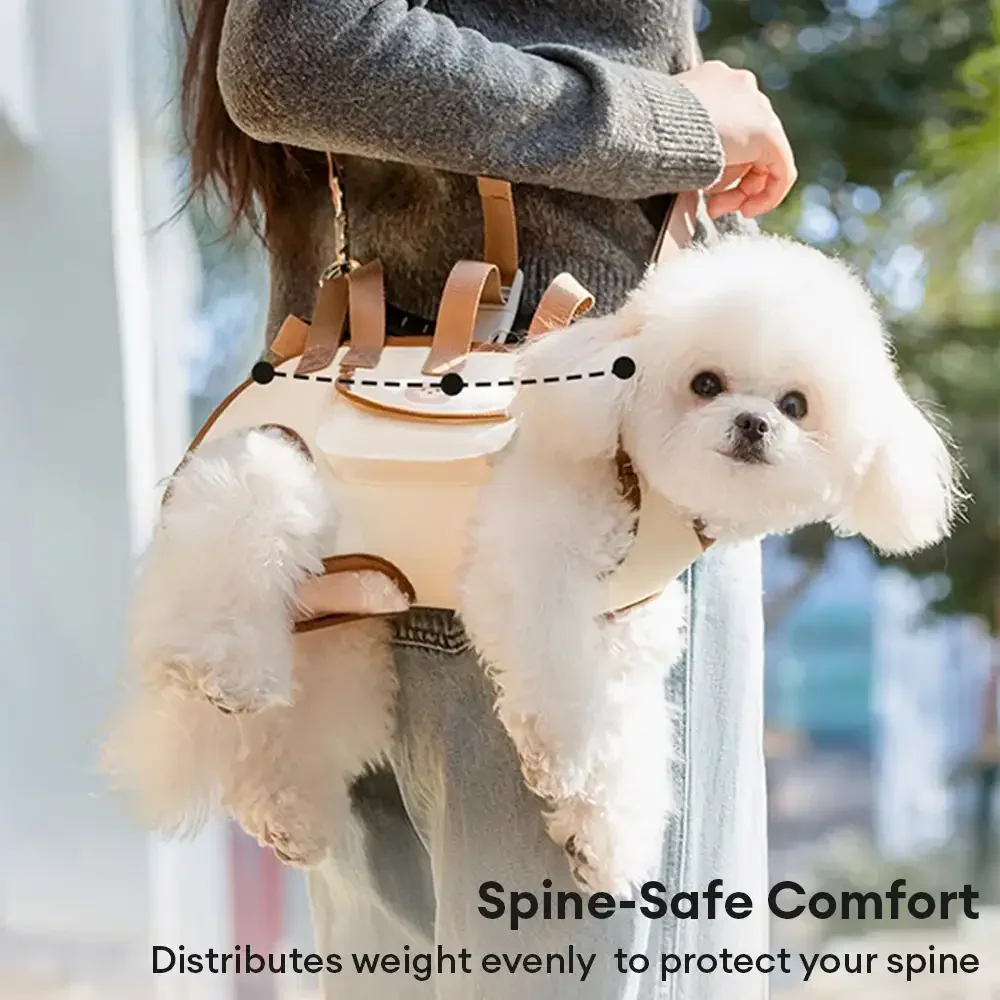 Multifunctional Portable Traction Cross-body Small Dog Carrier Backpack - Image 5