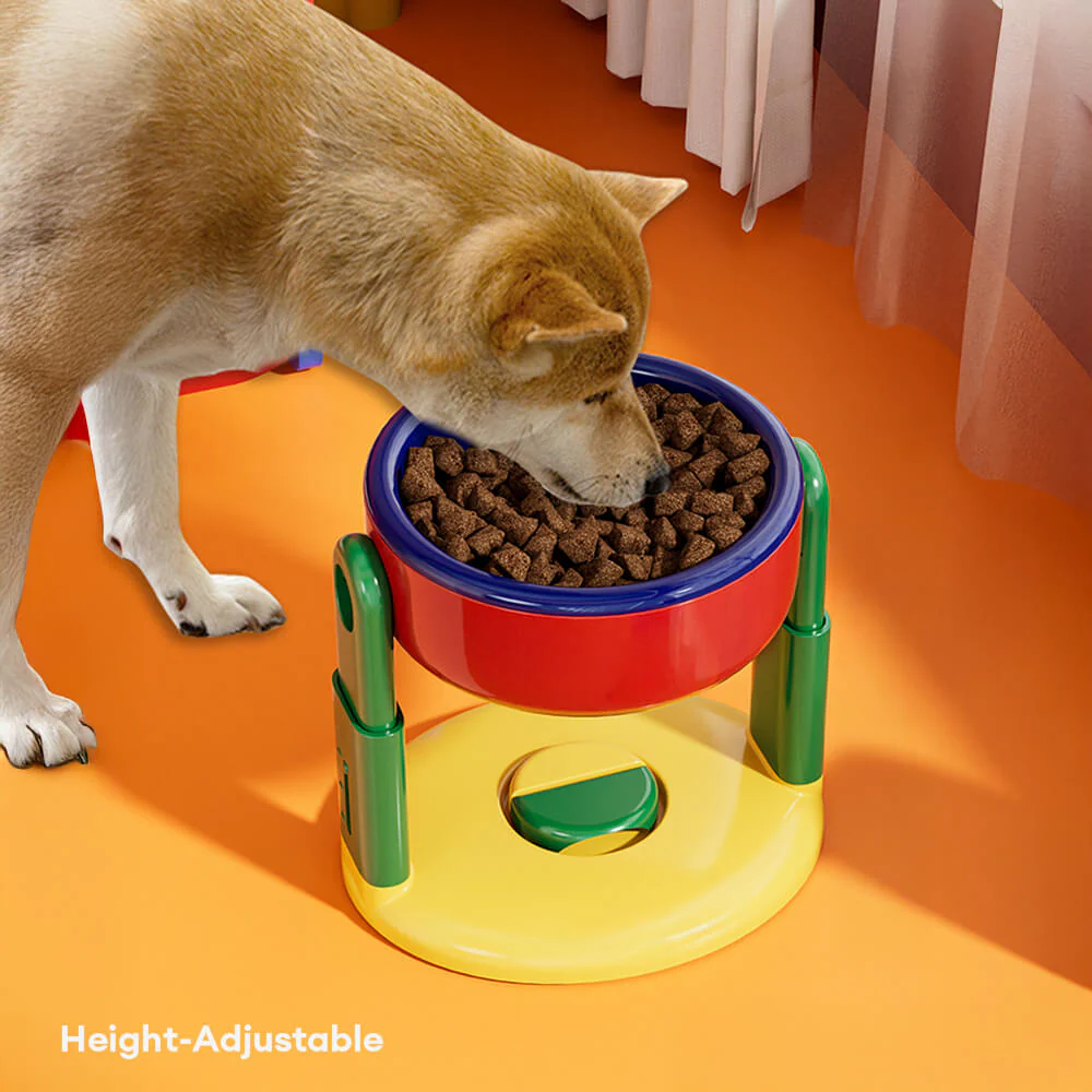 Neck Protection Adjustable Raised Pet Bowl with Anti-Slip Suction Base - Image 4