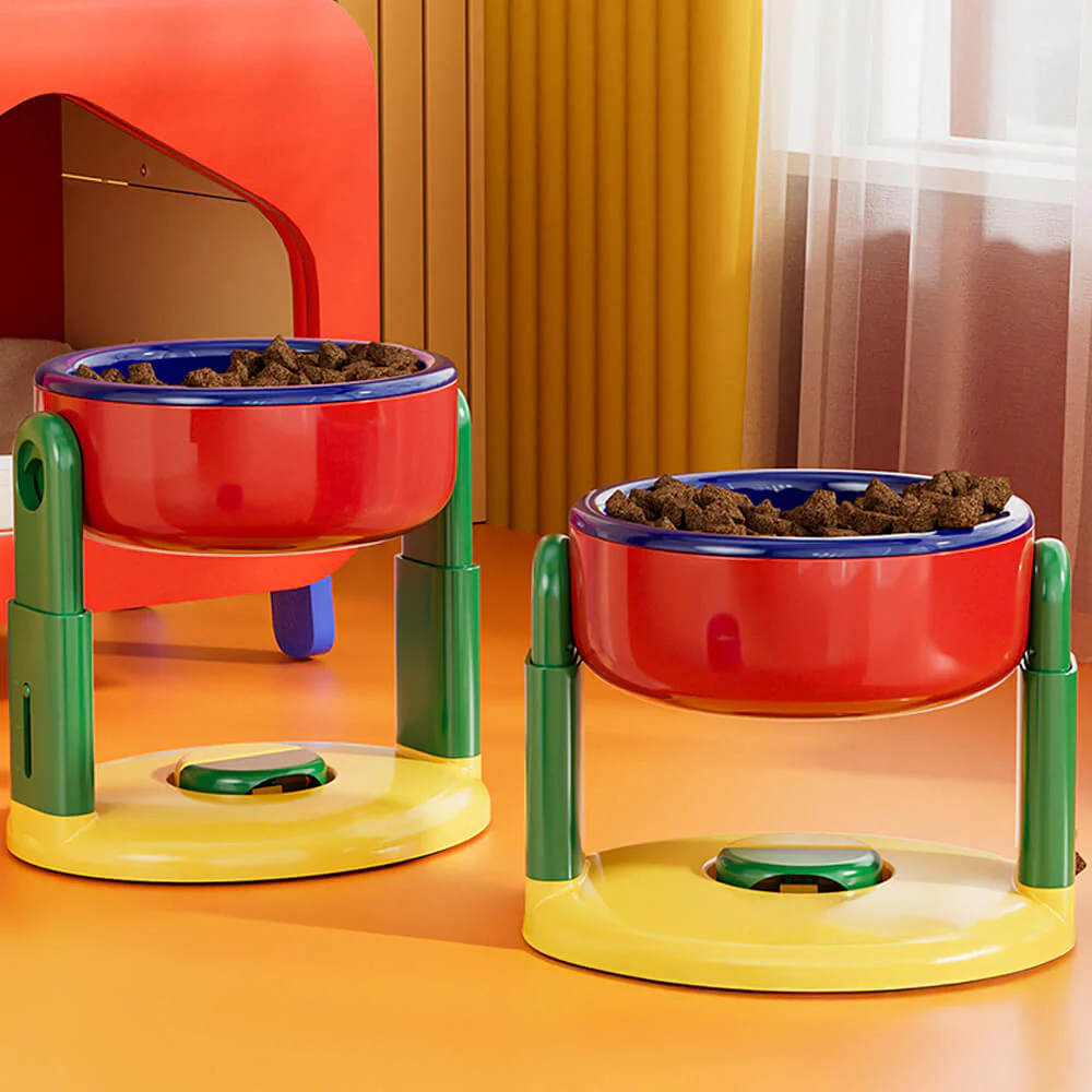 Neck Protection Adjustable Raised Pet Bowl with Anti-Slip Suction Base - Image 5