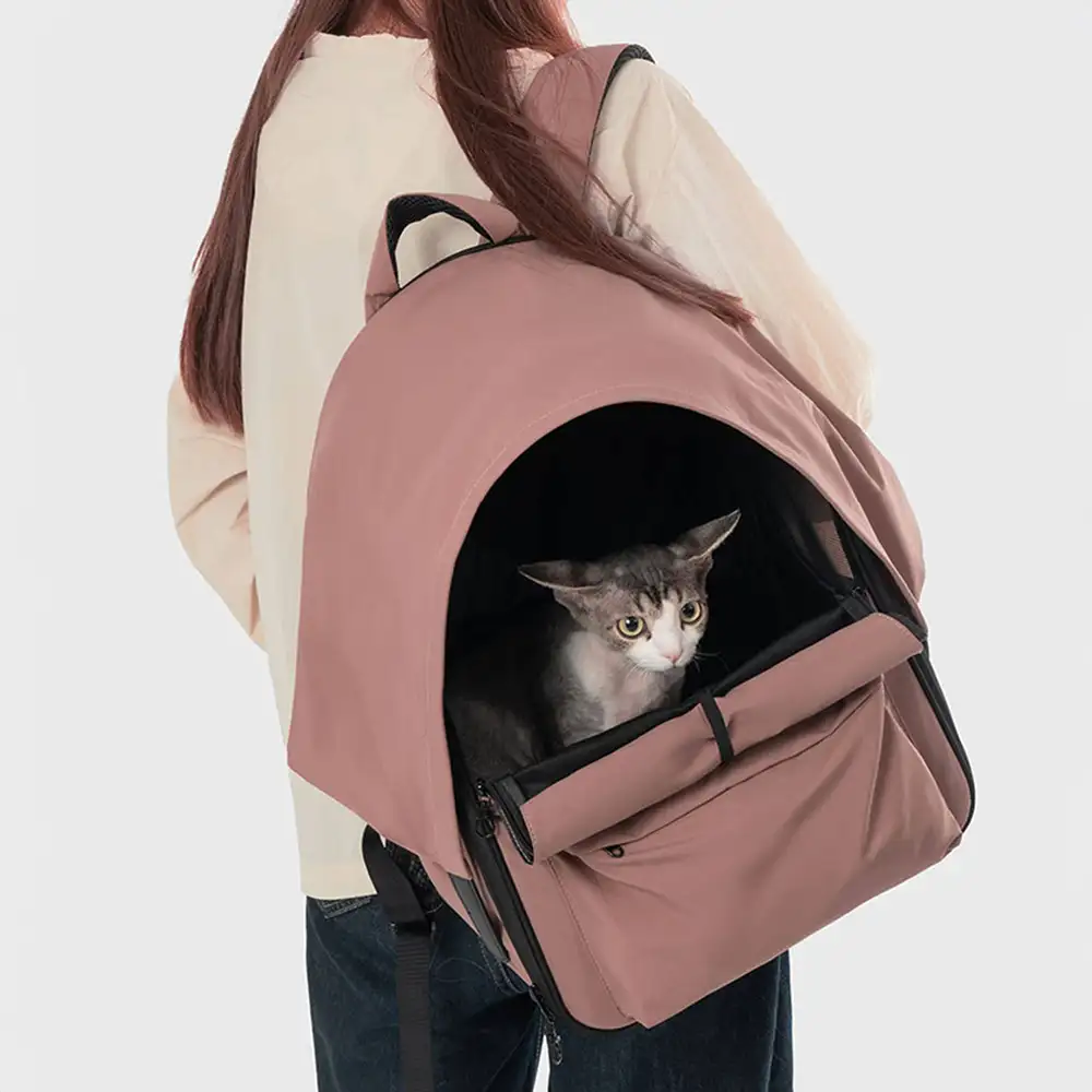 Outdoor Travel Expandable Breathable Cat Carrier Backpack with Sunshade - Image 16