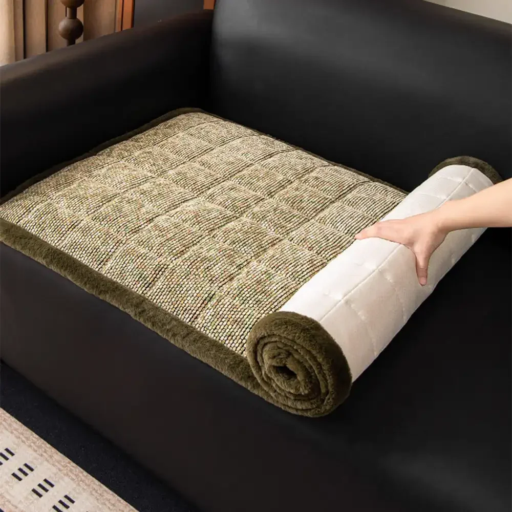 Pet-Friendly Chenille Textured Non-Slip Couch Cover with Frayed Edges - Image 8