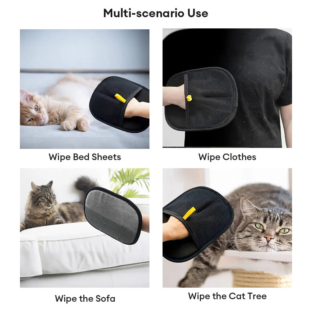 Pet Hair Removal Glove with Dual-Sided Electrostatic Bristles-Limited Quantity - Image 5