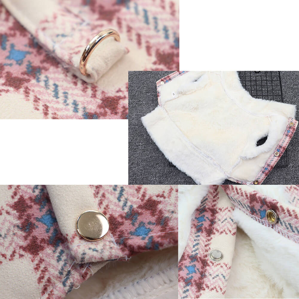 Plaid Fleece Pullover Dog Jacket - A Warm and Stylish Winter Jacket - Image 7