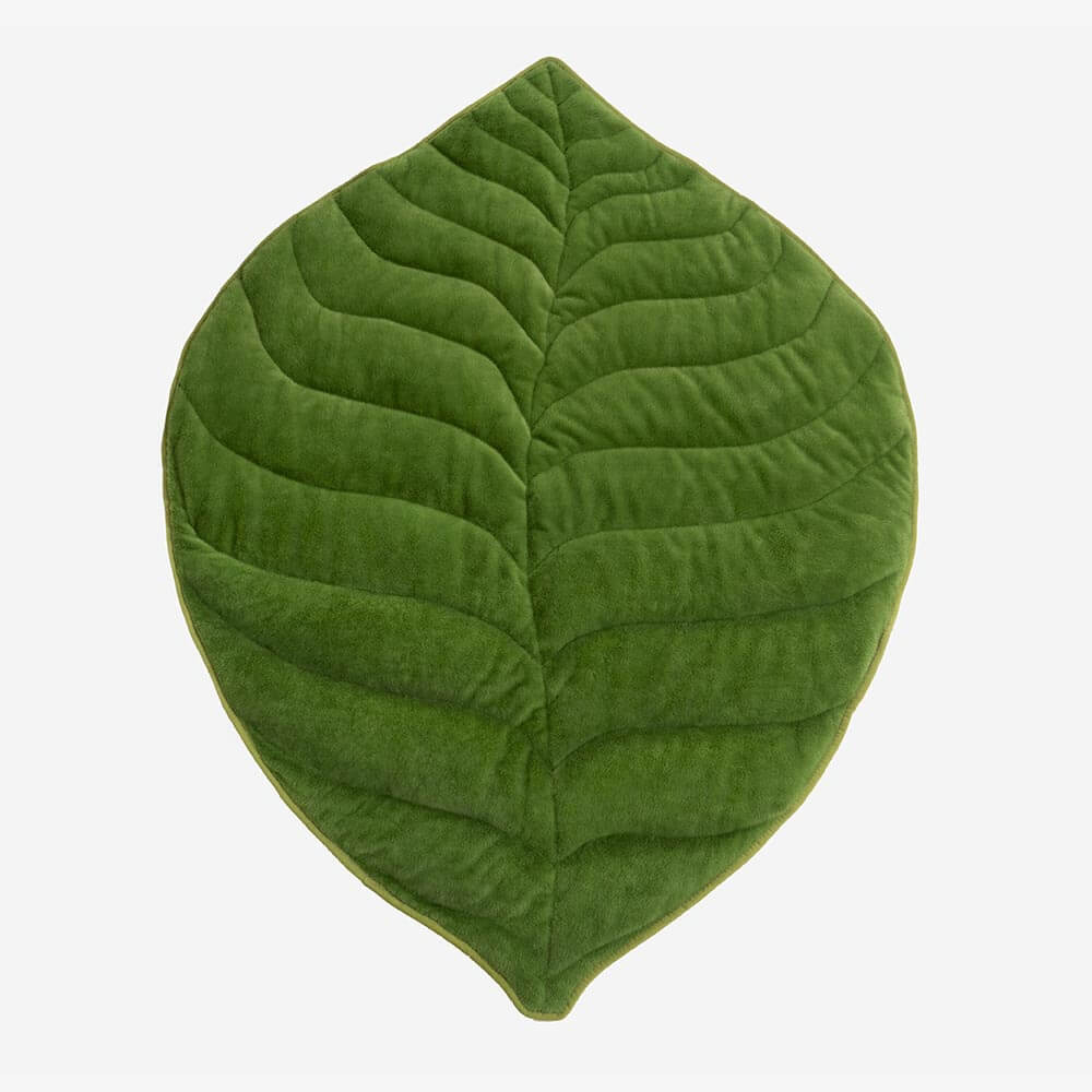 Plush Leaf-Shaped Washable Dog Mat-The Leaf Collector - Image 14