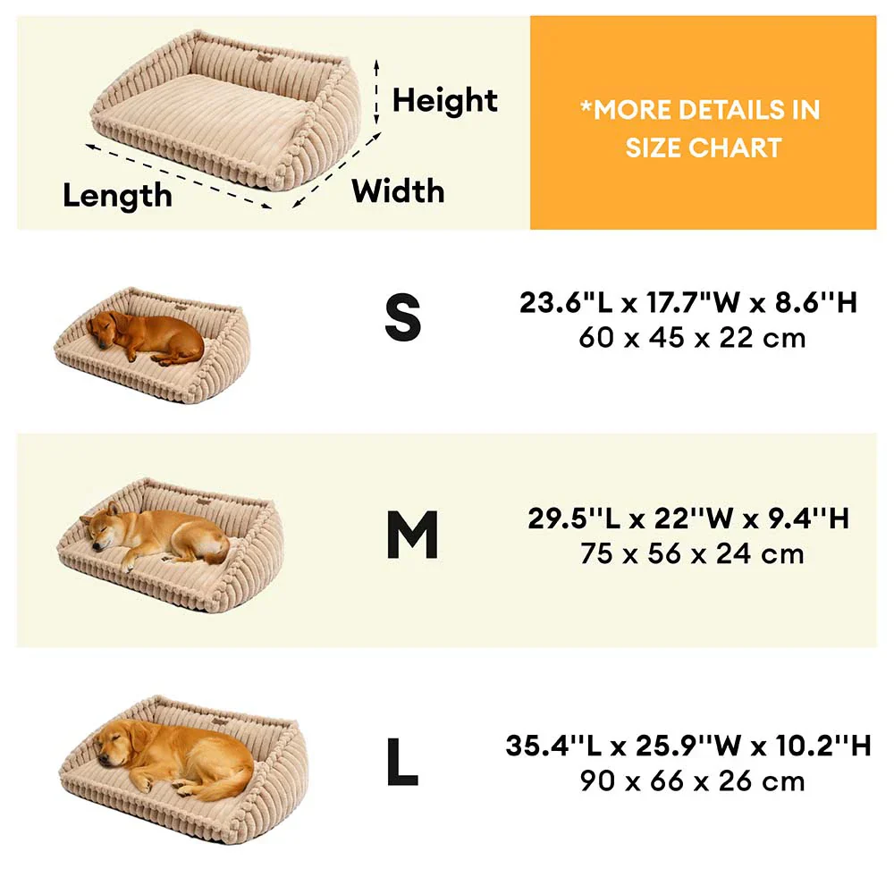 Plush Warmth Removable Orthopedic Wedge Bolster Dog Sofa Bed - CozySlope - Image 7