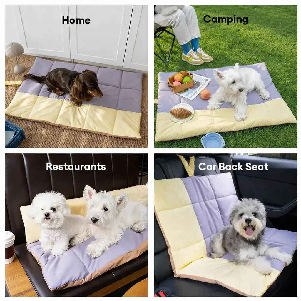Portable Foldable Double-Sided Water-Repellent Dog Mat for Outdoor Travel & Camping - Image 6