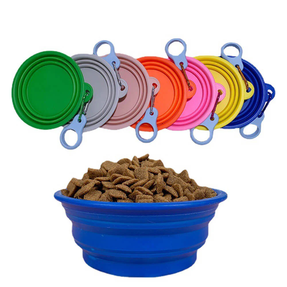 Portable Foldable Expandable Silicone Dog Food & Water Bowl-Limited Quantity - Image 2