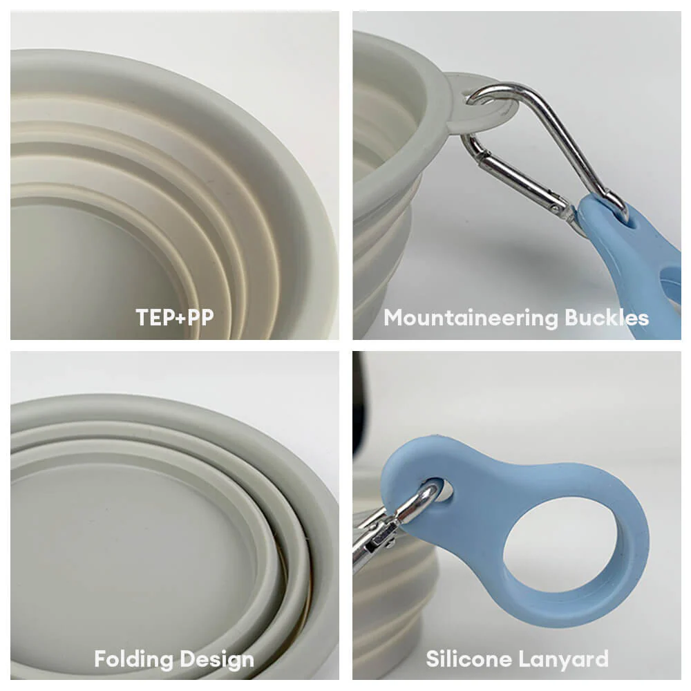 Portable Foldable Expandable Silicone Dog Food & Water Bowl-Limited Quantity - Image 8