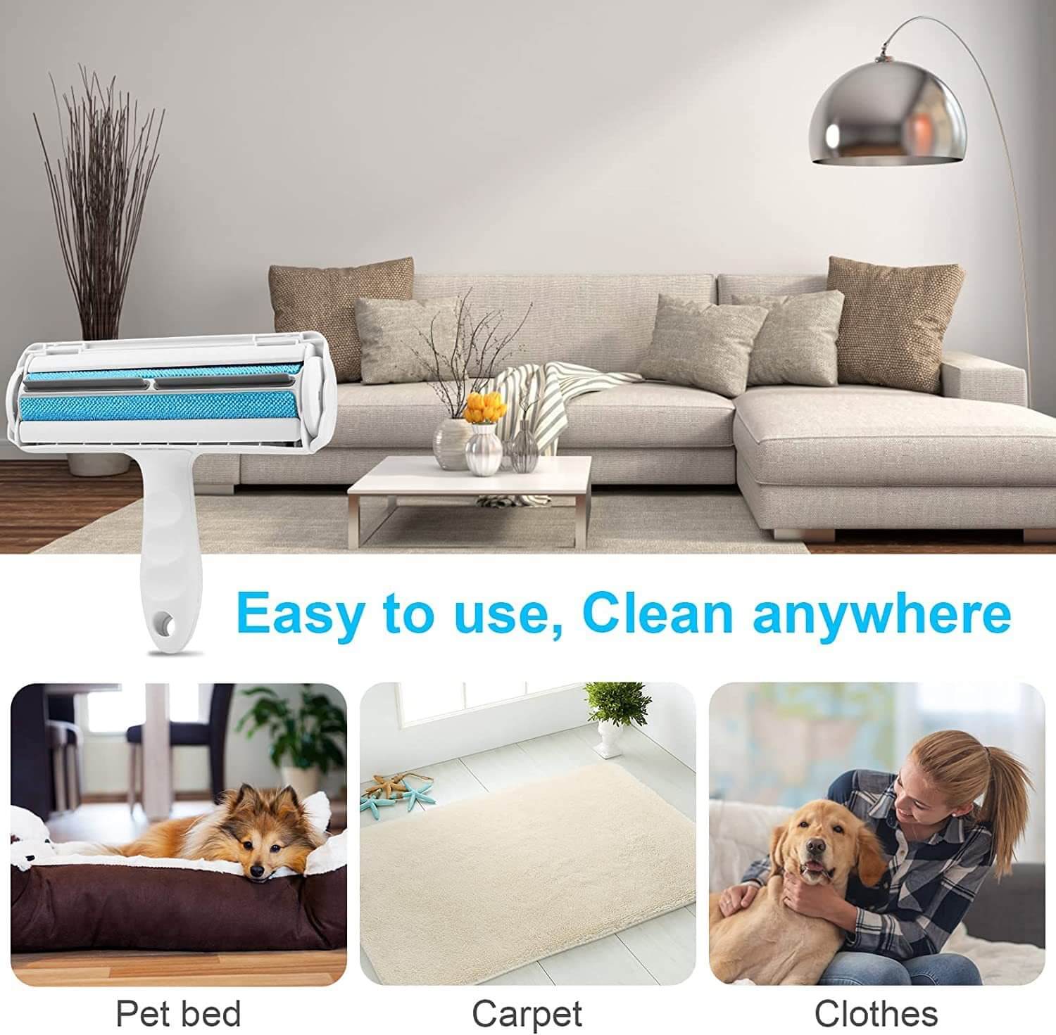 Portable Furniture Hair Remover Roller Pet Hair Remover - Image 5