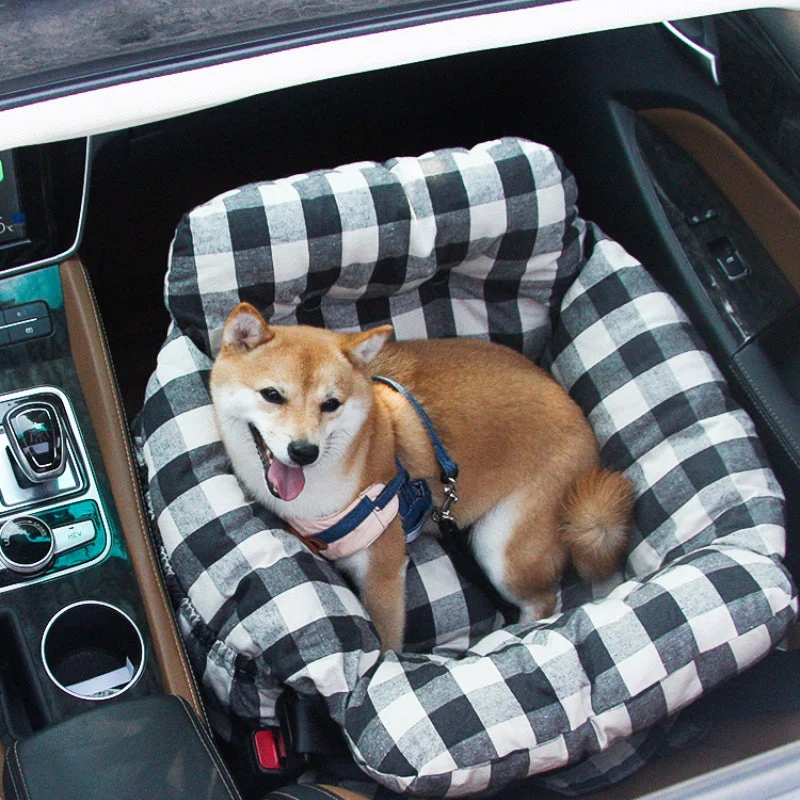 Portable Leisure Outing Pet Booster Large Dog Car Seat Bed - Image 13