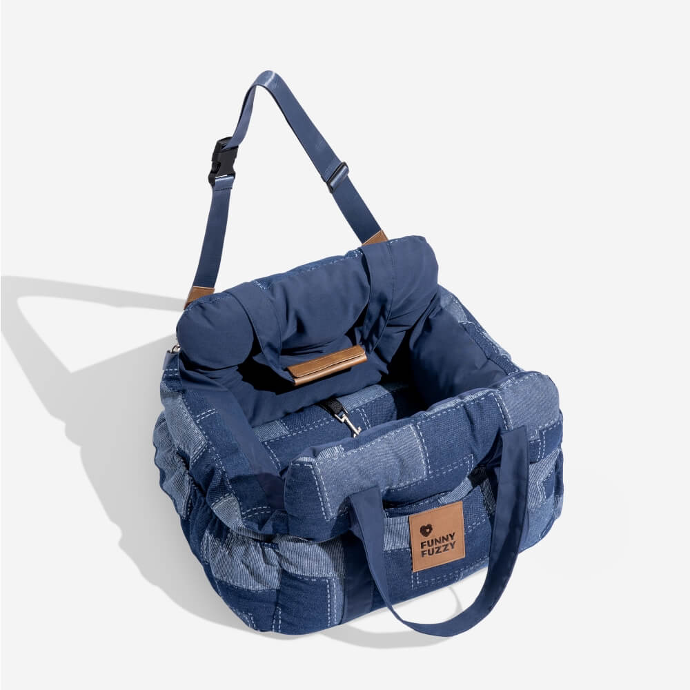 Portable Leisure Outing Pet Booster Large Dog Car Seat Bed - Image 25