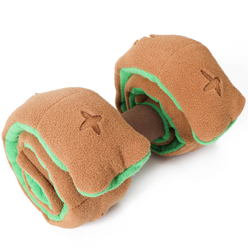 Puzzle Food Dispenser Interactive Dog Dumbbell Treat Toy - Image 6